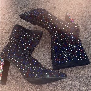 Blinged out booties